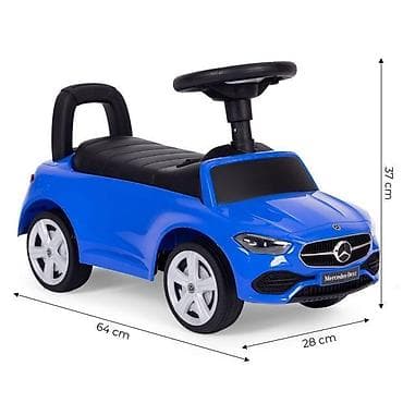 slauf sa krovom za bebe: Guralica Mercedes C CLASS sa interaktivnim volanom i zvucima – BLUE — 5