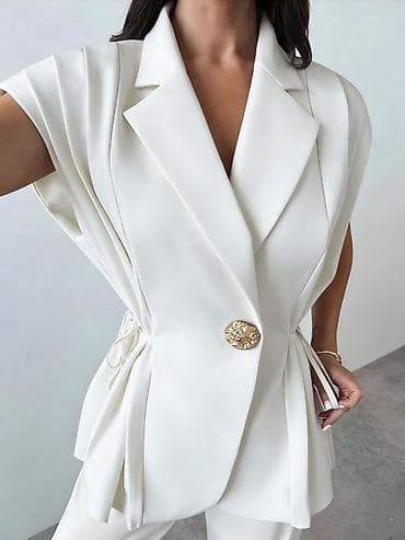 sakoi zenski: ✅Ženski bezrukavni sako – elegantan i moderno krojen prsluk-sako — 8