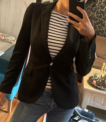Women's Clothing: ZARA strukirani sako sa naramenicama, veličina je XS, može i manji S — 5