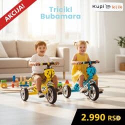 otkup gramofonskih ploča cena: Tricikl Bubamara – dečiji tricikl sa motivom bubamare - Dizajniran za — 5