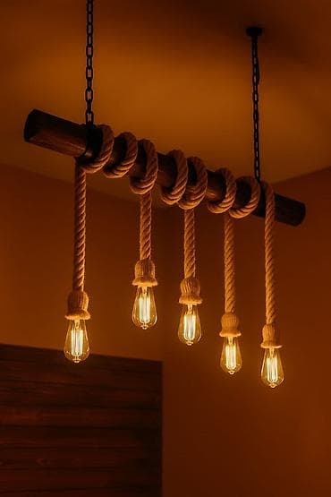 namestaj: Luster ariš 128 cm Luster od sibirskog arisa je izvanredan komad — 3