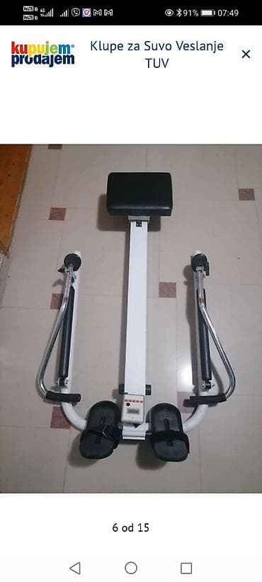 sat na navijanje: Klupe za suvo veslanje TUV - Sprava za veslanje (rowing machine) sa — 3