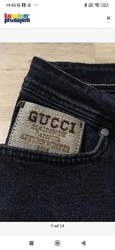 odeća za punije muškarce: Farmerke, Gucci, bоја - Crna — 5
