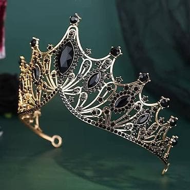 ranac novi sad: Luksuzna kruna/tiara – barokni dizajn sa kristalima - Elegantna — 5