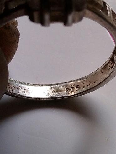 patrone za iqos cena: Srebrni prsten sa prozirnim kamenom (oznaka 925) - Materijal: srebro — 5