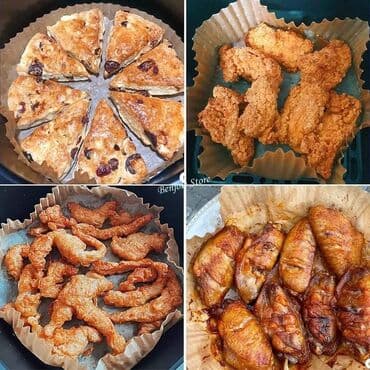 rostilj za gipsane ploce: Cena 940 din Papir za pecenje za fritezu 50 komada Silikonsko uljani — 5