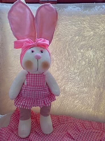 slingani pamuk: Uskršnji ukrasi – ručno rađene plišane zečice/zečevi - Unikatne — 3