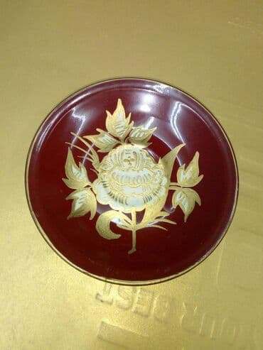 LUXuznI ukrasni tanjić Kobalt RUKOM oslikan LUXuzni ukrasni tanjić — 1