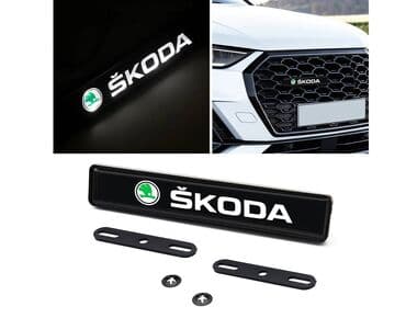 adapter za auto upaljač sa 220v na 12v: 12V Svetleći LED znak za prednju masku - ŠKODA Svetleći znak za — 7