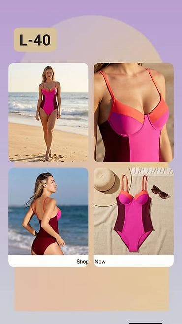 pantalone za plažu: Jednodelni ženski kupaći kostim – veličina L (oznaka: L-40) - Dizajn — 1