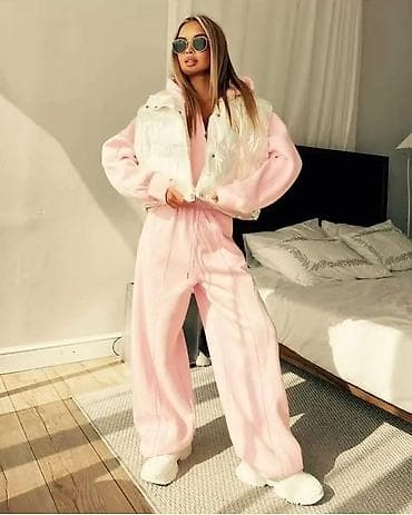 tech fleece l: Damski komplet trenerke – dukserica sa rajsferšlusom i široke — 6