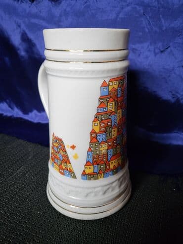 jelen pivo krigla: Krigla nova Zajecar porcelan 70te. Nova krigla,sve na njoj odsjaj od — 3