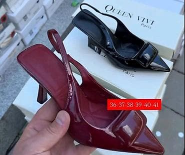 🔥Ženske lakovane slingback štikle QUEEN VIVI Paris. 🔥Model: špic na lalafo.rs 🔥Ženske lakovane slingback štikle QUEEN VIVI Paris. 🔥Model: špic