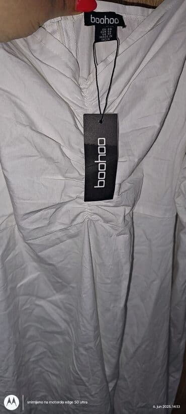 svecane pantalone i tunike: 9Fashion Woman 6XL (EU 52), bоја - Bela, Oversize, Kratkih rukava — 3