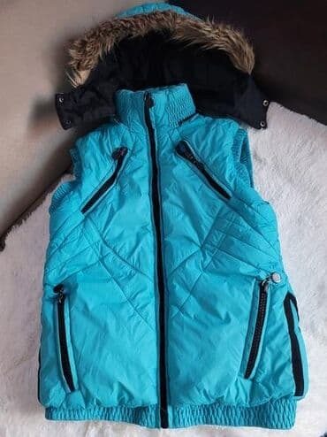 prsluci sa krznom: M (EU 38), Polyester, color - Light blue — 1