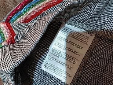 haljina s: Ženske pantalone sa kariranim dezenom i svetlucavim bočnim prugama - — 2