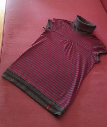 tunike zara: Potpuno nova EDC majica/tunika Rol kragna, kratak rukav Prugasta; — 2