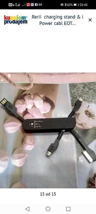 Višenamenski 3‑u‑1 kabl/power stik - Kompaktan sklopivi kabl sa više