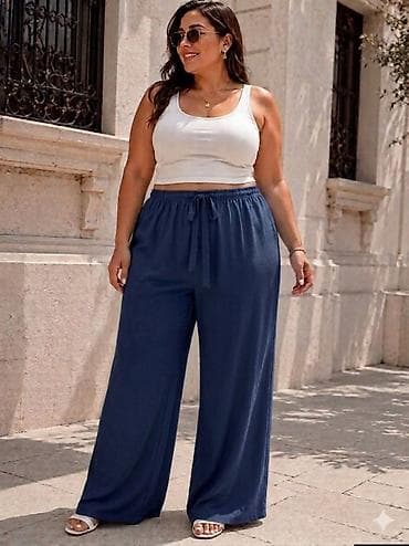 lanene pantalone zenske: Pantalone 2kom. 2400
S M L XL 2XL 3XL 4XL 
Viskoza
P19 — 3