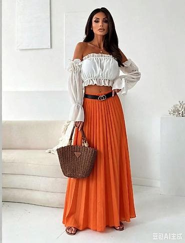 04. Plisirane suknje Prelepe boje💚💛🧡💙🩷❤️ S M L XL Cena : 2.200 dinara