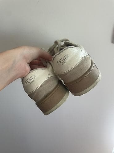 bordo haljine: Fendi patike – bež/peščano braon tonovi - Model sa niskim profilom — 3