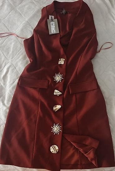 river island srbija: Vel m. Nova. Moze da se nosi i kao duzi prsluk . Boja iznedju bordo i — 2