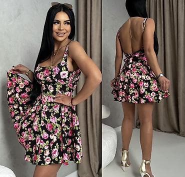Haljine: ✅Ženska mini haljina sa cvetnim printom
✅S M L
✅2200 din — 2