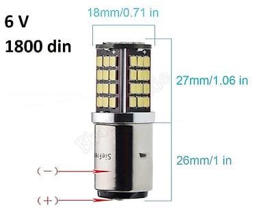 argon 50l cena: LED BA20D 12v i H4 za skuter LED sijalica za motocikl/skuter – — 8