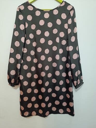 leprsava haljina: Mango M (EU 38), color - Black, Long sleeves — 7