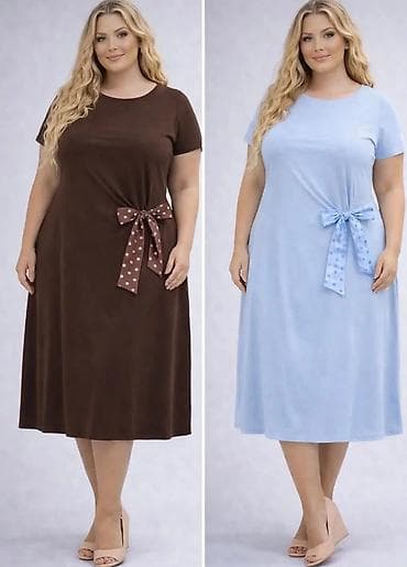 Dresses: Ženska haljina A‑kroja sa kratkim rukavima i ukrasnom mašnom sa — 2