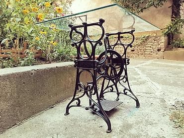 Dušeci: Vintage unikatni sto staklo 88*70 cm skida se lično preuzimanje — 1