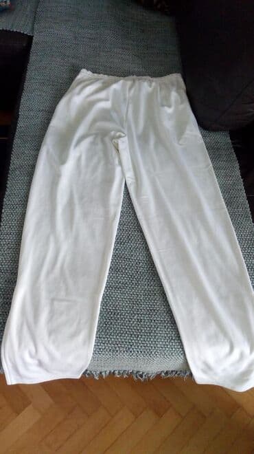 tek flis trenerka: L (EU 40), Single-colored, color - White — 3