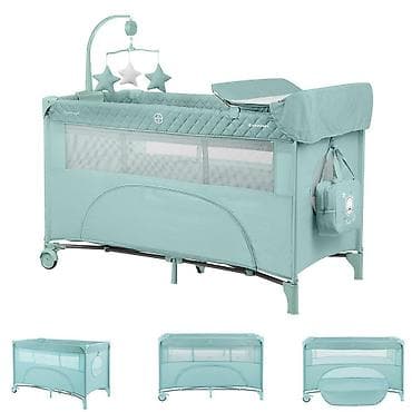 orman za decu: KIKKA BOO krevetac Nighty Night, 2 nivoa, sa rancem i pultom – mint — 5