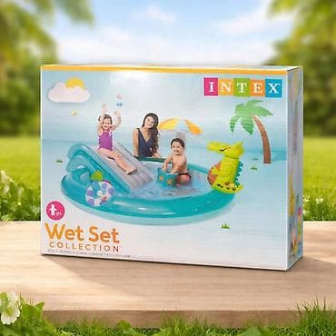 tunika sa renderom: 🌴 Intex dečiji bazen sa toboganom – Dino Park / Wet Set Collection — 7