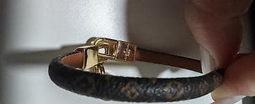 kais za struk: Louis Vuitton narukvica – Monogram koža i zlatno-tonirani metalni — 4