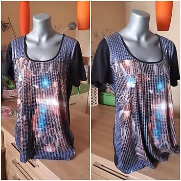 majica s: Ženska tunika/majica kratkih rukava - Veličina: L–XL - Dužina: 74 cm — 2