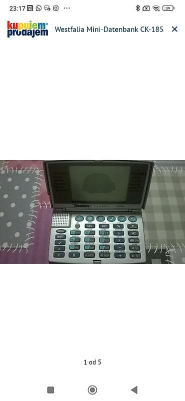 Westfalia Mini-Datenbank CK-185 – džepni elektronski organizer Opis