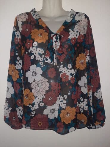 kompleti sako i pantalone: Zara, L (EU 40), Cotton, Floral, color - Multicolored — 1