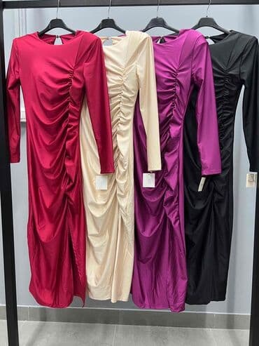 zenski pojasevi za haljine: 🔥Elegantna ženska midi haljina s dugim rukavima 🔥Top cen 2200 din — 4