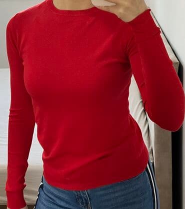 luna bluze: Terranova, XS, Viskoza, bоја - Crvena — 1