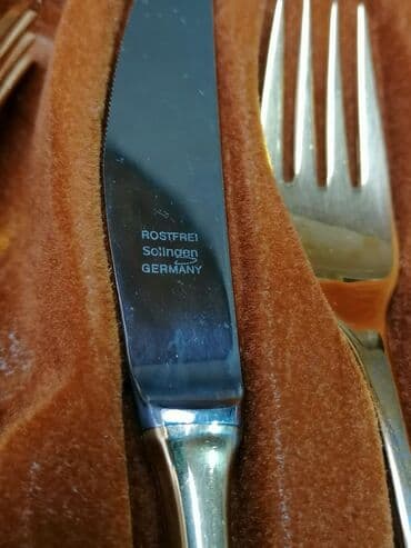 nove doncafe solje: Solingen escajg Tvrda pozlata za 12 osoba_Hardvergoldet 23_24K pozlata — 6