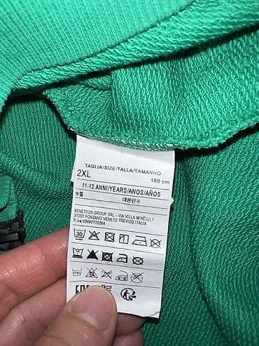 deciji karting: BENNETON duks vel.2XL 160cm,potpuno nov bez etikete,nikad nošen duks — 4