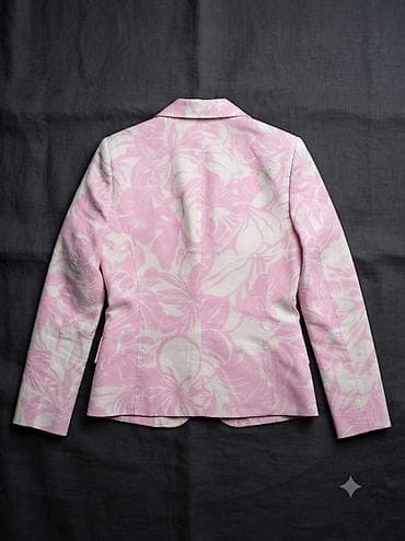 lacoste duka: Prodajem prelepi letnji ženski sako u nežno roze boji sa cvetnim — 6
