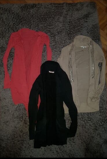 zenski kompleti prsluk i pantalone: One size, Pamuk, Na kopčanje, Jednobojni — 2