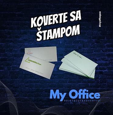 staklene čaše za vino sa štampom: Koverte DL(ameriken) sa Vašim logotipom! My Office — 1