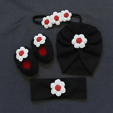 komplet odelo za zene: Set sadrži: 🌸 Turban kapicu 🌸 Pufnaste baletankice 🌸 Traku sa jednim — 4