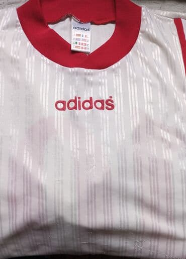 crno beli tech fleece: Majica na kratke rukave, XL (EU 54), Adidas, bоја - Bela — 1
