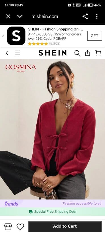 Women's Clothing: L, Casual cut, Single-colored — 1