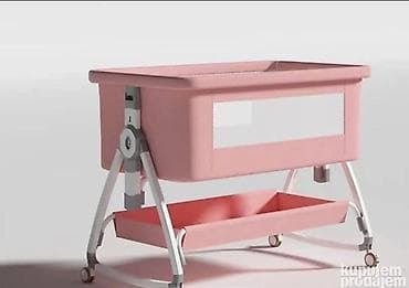 umivaonik sa ormarićem ikea: 04. Krevetac za bebe 3u1 Krevetac sa tockovima, dusekom i mrezom — 2