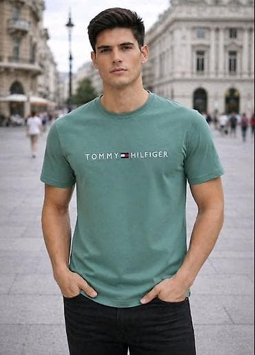 everlast majice: Men's T-shirt Tommy Hilfiger, bоја - Zelena — 1